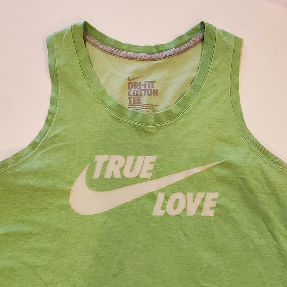Green Nike "True Love" Atheltic Tank Top Size M - Picture 3 of 4
